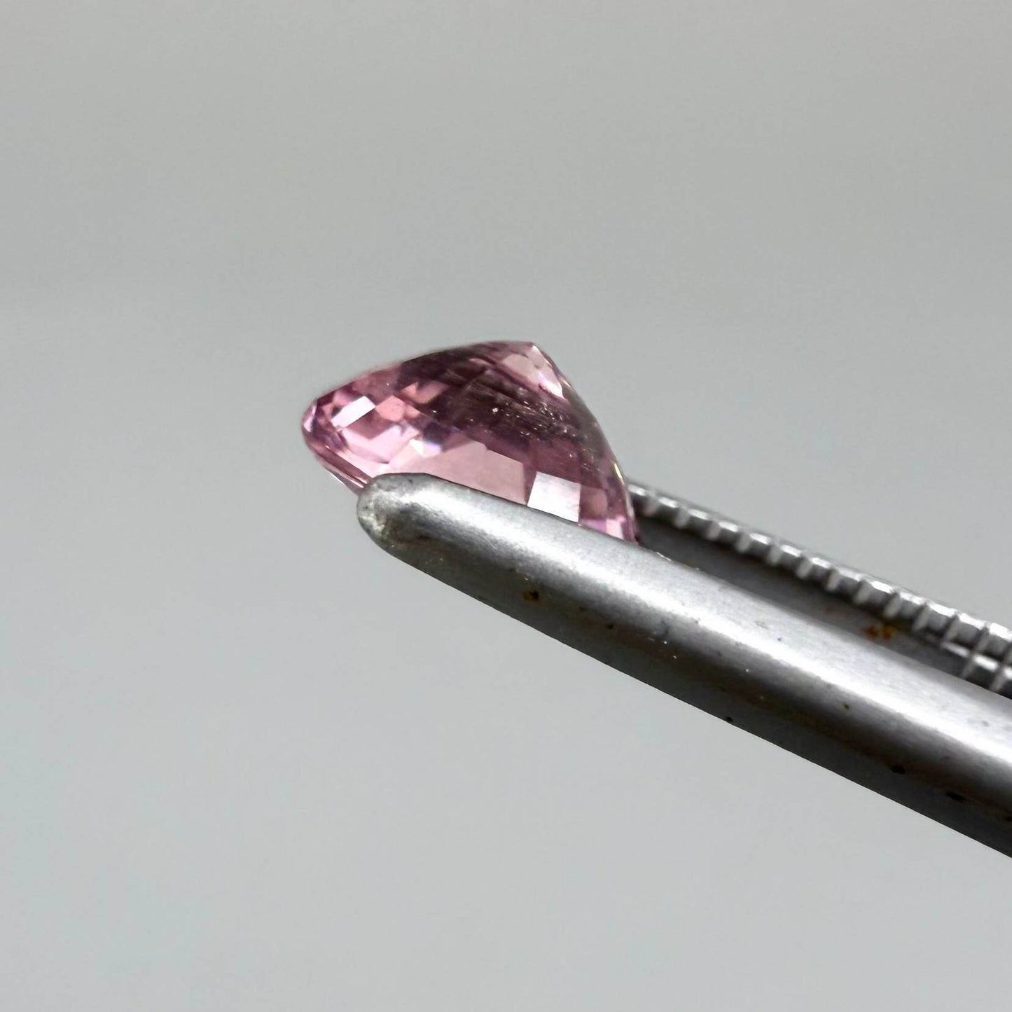 Natural untreated pink tourmaline, 0.72 ct oval cut from Nigeria with bright pink colour, eye-clean clarity and excellent brilliance.