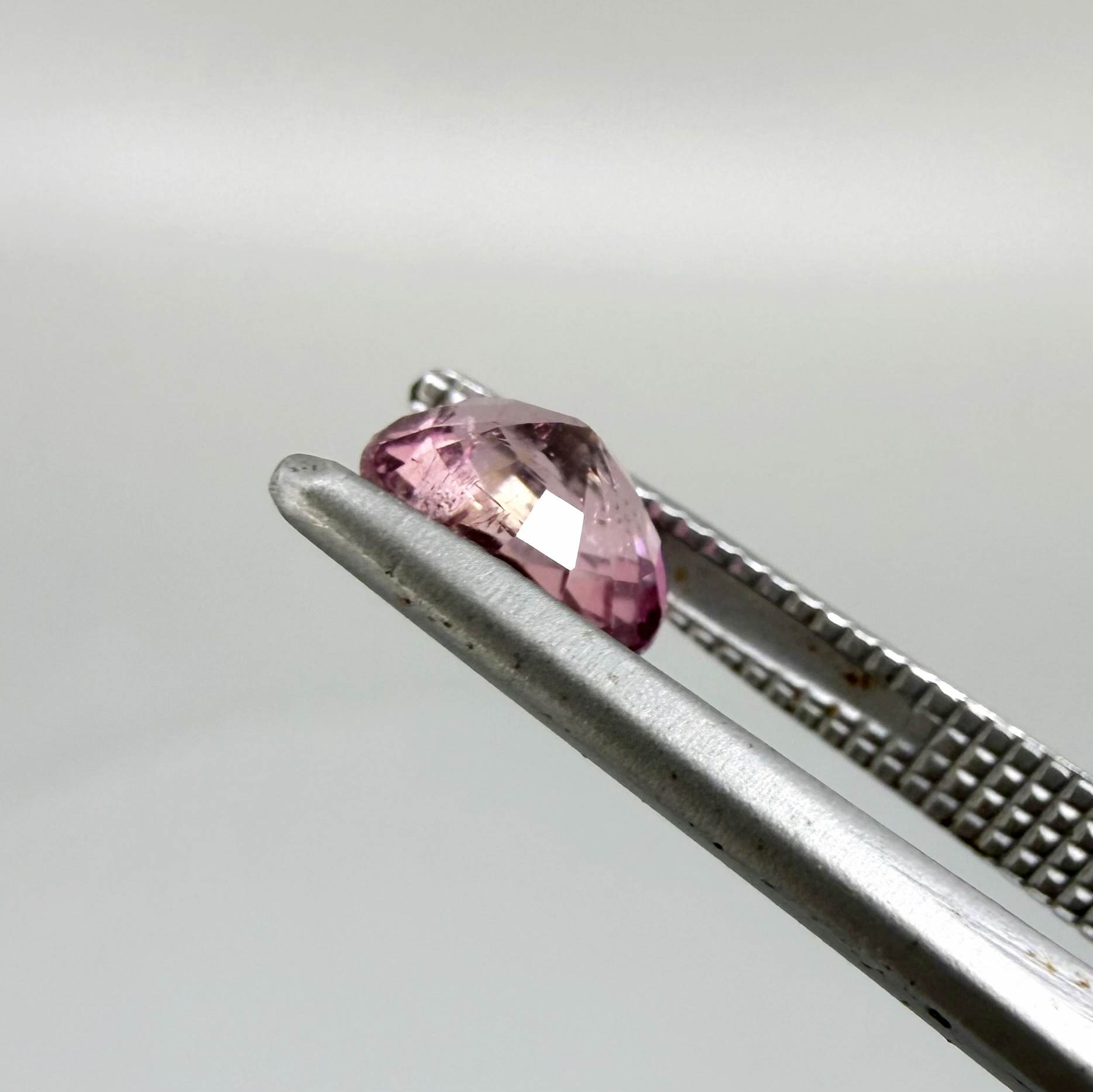 Natural untreated rich pink tourmaline, 0.73 ct round cut from Nigeria with rich pink colour, eye-clean clarity and lively brilliance