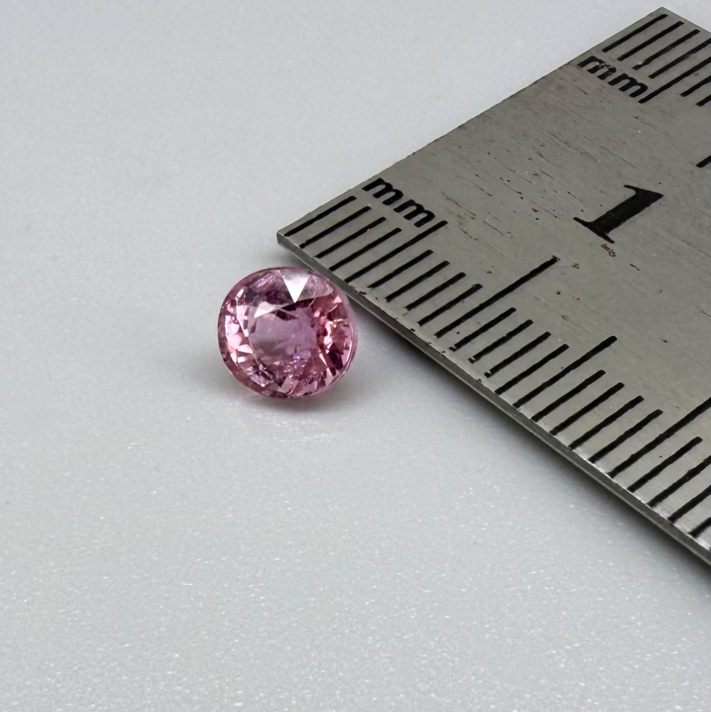 Natural untreated rich pink tourmaline, 0.89 ct oval cut from Nigeria with rich pink colour, eye-clean clarity and excellent brilliance.