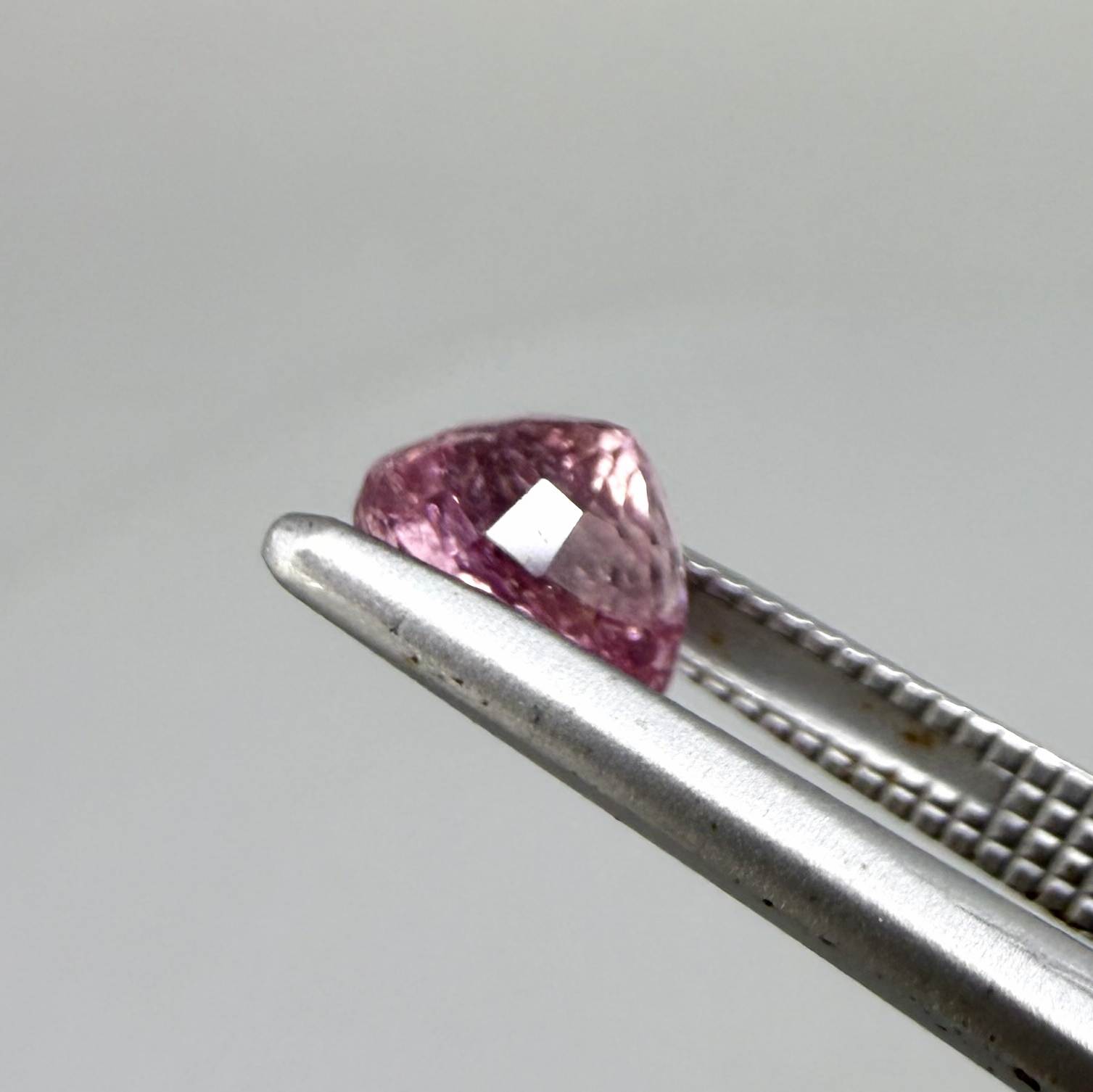 Natural untreated rich pink tourmaline, 0.89 ct oval cut from Nigeria with rich pink colour, eye-clean clarity and excellent brilliance.