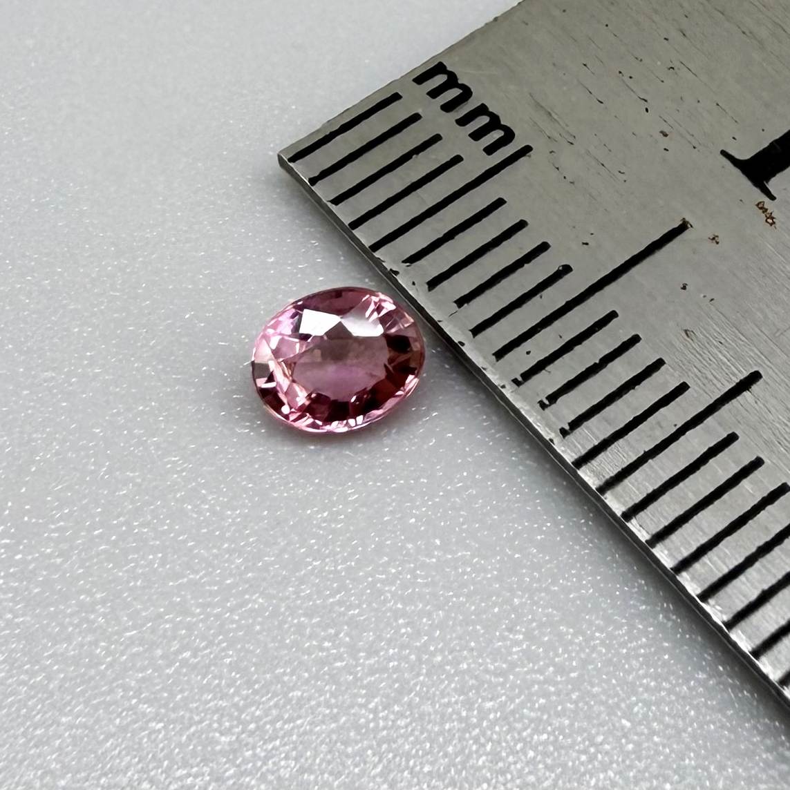Natural untreated intense pink tourmaline, 0.31 ct oval cut from Nigeria with intense pink colour, eye-clean clarity and excellent brilliance.