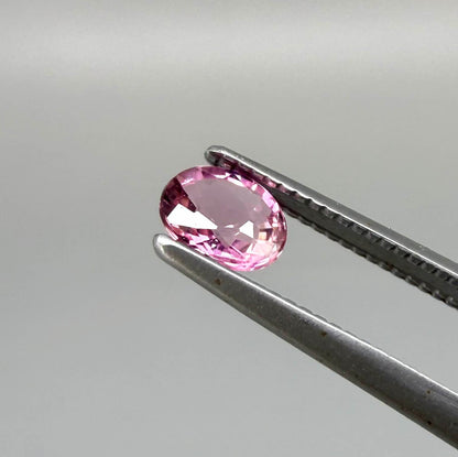 Natural untreated intense pink tourmaline, 0.31 ct oval cut from Nigeria with intense pink colour, eye-clean clarity and excellent brilliance.