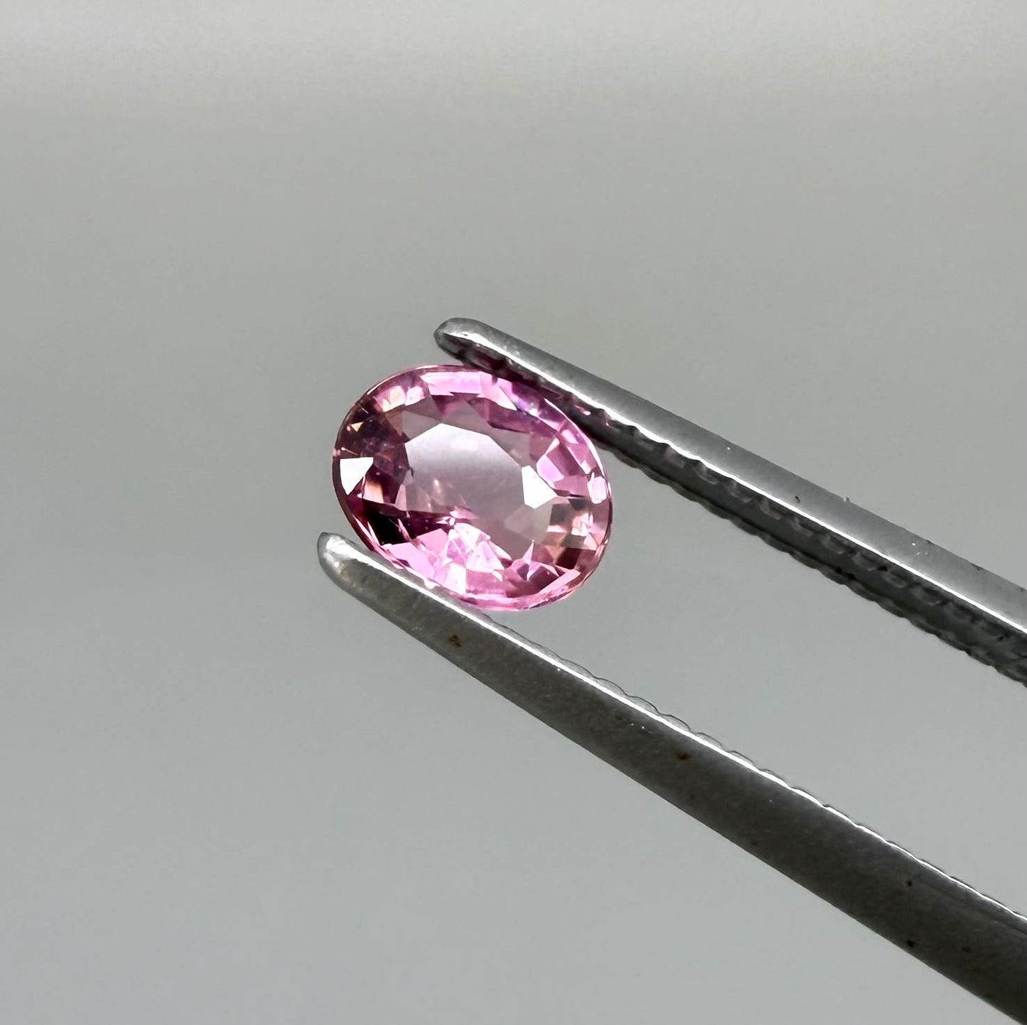 Natural untreated intense pink tourmaline, 0.31 ct oval cut from Nigeria with intense pink colour, eye-clean clarity and excellent brilliance.