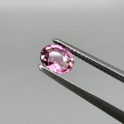 Natural untreated intense pink tourmaline, 0.31 ct oval cut from Nigeria with intense pink colour, eye-clean clarity and excellent brilliance.