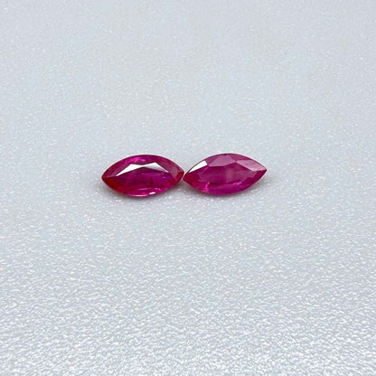 Pink Ruby Pair Marquise - 0.34 Ct