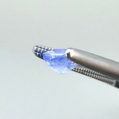 0.6 ct natural sky-blue sapphire, round