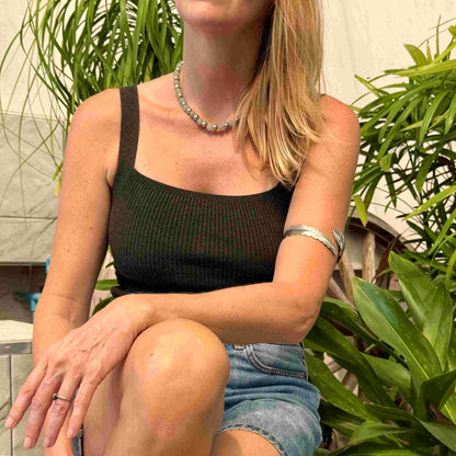 Aventurine & Hematite Beaded Necklace