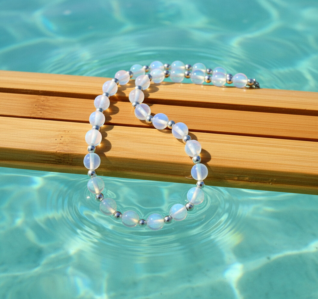 Opal Beaded Necklace