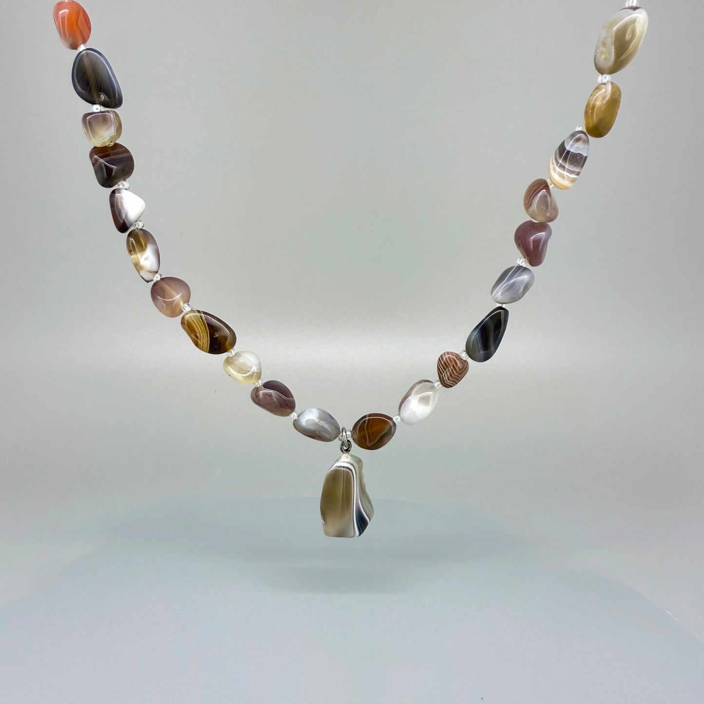 Agate Beaded Necklace
