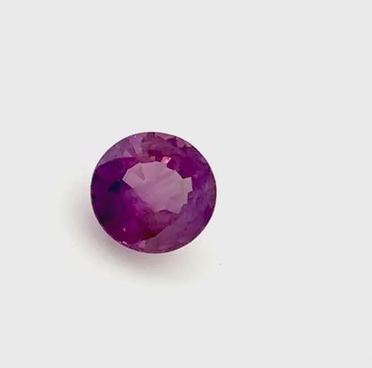 Pinkish Purple Sapphire Round 0.68 Ct