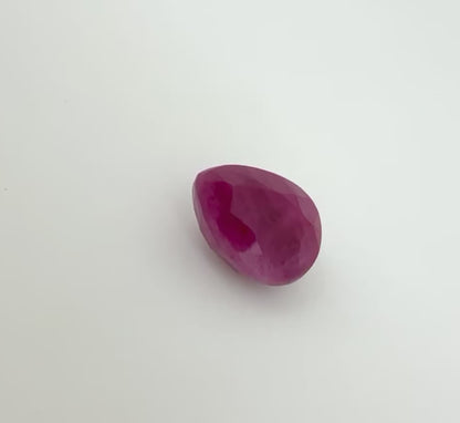 Pink Ruby Pear 4.84 Ct