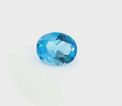 Swiss Blue Topaz Oval 2.84 Ct