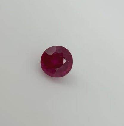 Red Ruby Round 1.42 Ct