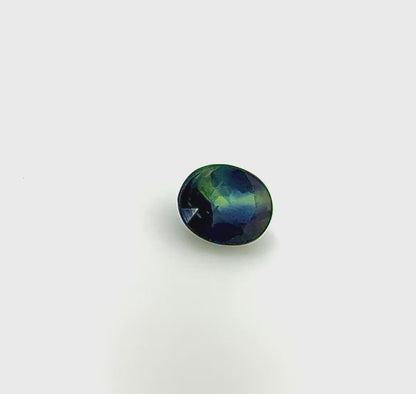 Bi-Color (Blue Yellow) Hues Sapphire Oval 1.73 Ct