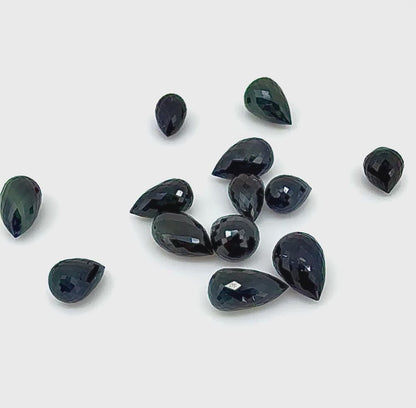 Very Dark Blue Sapphire Lot Pineapple 24.52 Ct