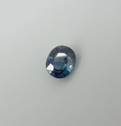 Bi-Color (Blue Yellow) Sapphire Oval 1.19 Ct