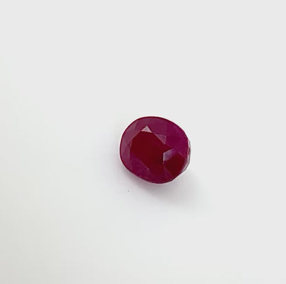 Bordeaux Red Ruby Oval 2.55 Ct