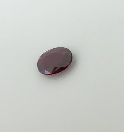 Pigeon Blood Ruby Oval 0.73 Ct