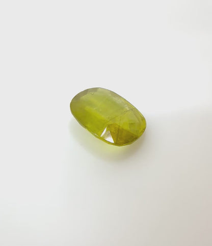 Yellow Sapphire Cushion 3.91 Ct
