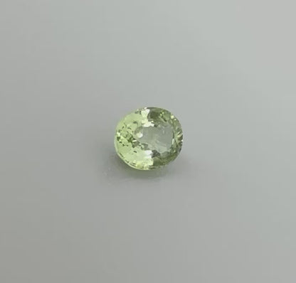 Green Sapphire Oval 0.84 Ct