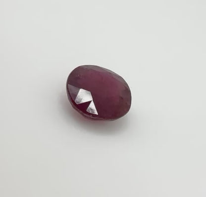 Pinkish Red Ruby Cushion 4.6 Ct