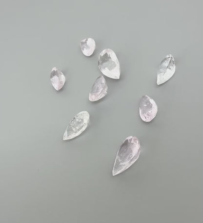 Pale Pink Morganite Lot Pear 7.29 Ct