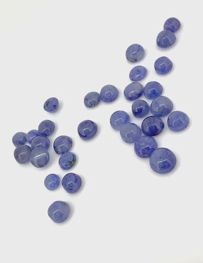 Blue Hues Sapphire Lot Cabochon 93.3 Ct