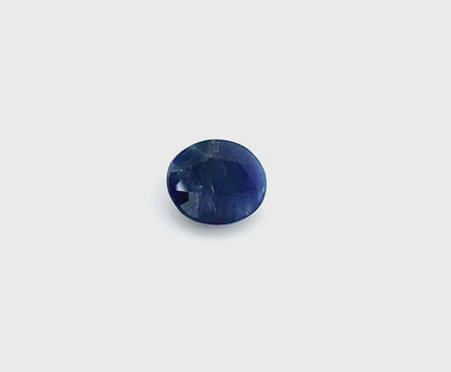 Very Dark Blue Sapphire Oval 5.8 Ct