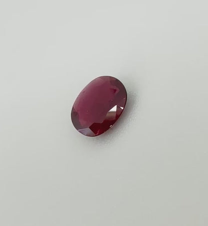 Pigeon Blood Ruby Oval 1.11 Ct