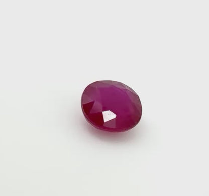 Pinkish Red Ruby Cushion 1.5 Ct