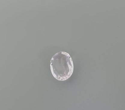 Very Pale Pink Sapphire Oval 0.65 Ct
