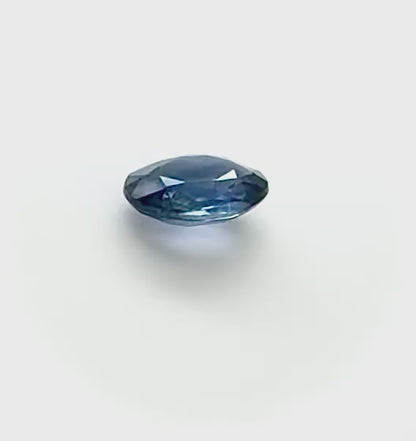 Pale Blue Sapphire Oval 0.76 Ct