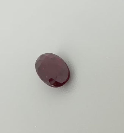 Pigeon Blood Ruby Oval 0.97 Ct