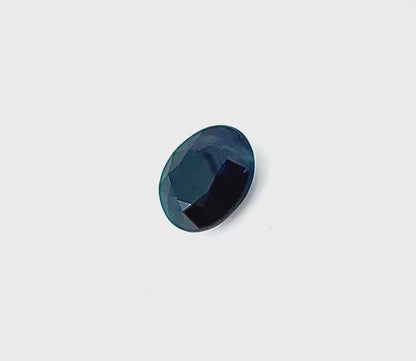 Very Dark Blue Sapphire Oval 3.9 Ct