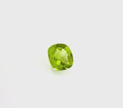 Yellow Green Peridot Cushion 1.58 Ct