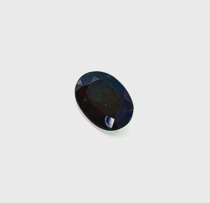 Dark Blue Sapphire Oval 3.8 Ct