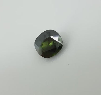 Green Sapphire Cushion 2.71 Ct