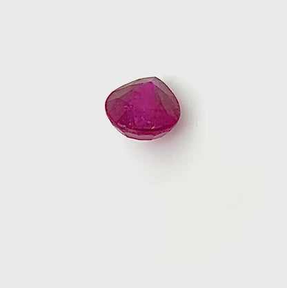 Pinkish Red Ruby Pear 1.39 Ct