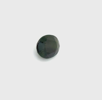 Very Dark Green Sapphire Oval 5.1 Ct