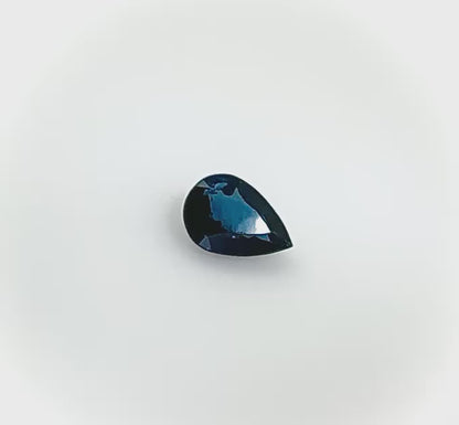 Blue Sapphire Pear 0.46 Ct