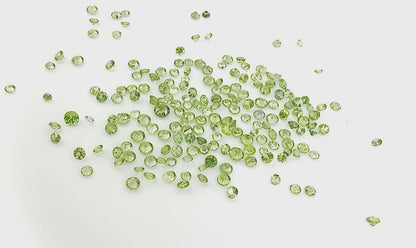 Pale Green Sapphire Lot Round 7.65 Ct
