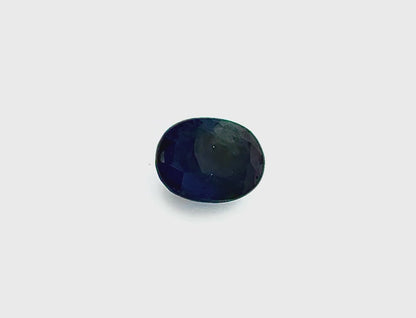 Very Dark Blue Sapphire Oval 2.9 Ct