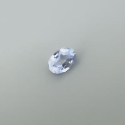 Pale Purplish Blue Hues Sapphire Oval 0.81 Ct