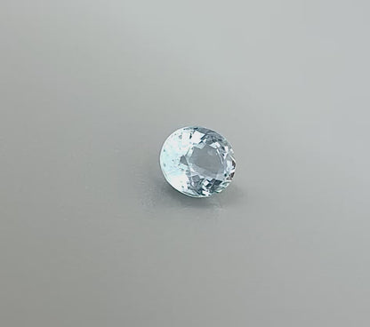Pale Blue Aquamarine Oval 0.78 Cts