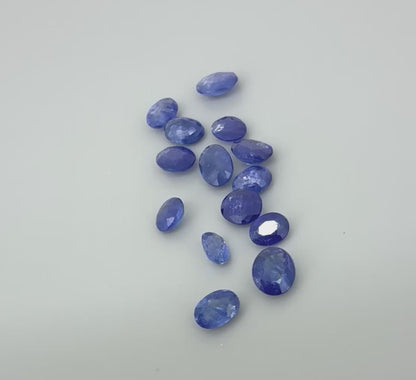 Blue Sapphire Lot Oval 6.22 Ct