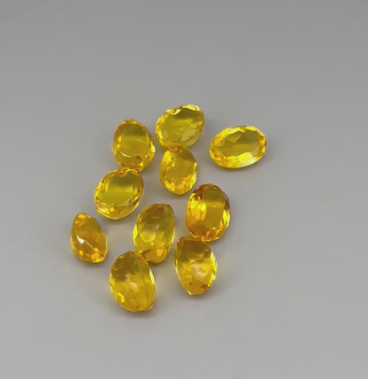 Rich Golden to Amber Citrine Lot Oval - 92.82 Ct