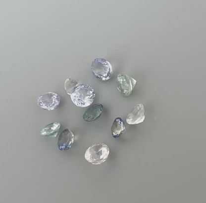 Multi Color (Pastel) Sapphire Lot 1.7 Ct