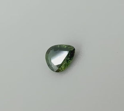 Bi-Color (Green Blue) Sapphire Pear 0.54 Cts