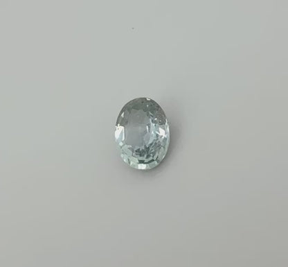 Bi-Color (Pale Green Blue) Sapphire Oval 0.96 Ct