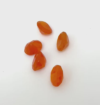 Fiery Orange Carnelian Lot Oval 13.52 Ct